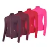 Jaqueta LU com gola alta e zíper dourado, casaco esportivo de manga longa, top de alta elasticidade slim-fit para corrida, fitness e yoga para mulheres