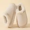 Nuevas zapatillas de algodón de moda para otoño e invierno transfronterizas con ribete de pelo y estilo étnico, adecuadas para hombres y mujeres, zapatillas de algodón antideslizantes para interiores de pareja