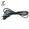 Ventas directas de fábrica YL 1.5 m 2*0.5 mm² enchufe redondo de dos pines cilíndricos estándar europeo enchufe redondo estándar europeo cable de alimentación europeo
