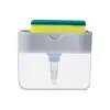 Dispensador de Detergente para Louça Limpeza de Cozinha Escova de Panela Caixa Dispensadora Automática de Líquido Esponja de Limpeza Totalmente Automática Ferramenta para Lavar Louça Caixa Dispensadora de Sabão
