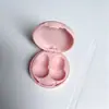 Exclusivo para Estojo de Armazenamento de Fone de Ouvido Oval Transfronteiriço com Encaixe Interno de Silicone e Cordão Anti-perda Portátil Multicor Proteção para Fones de Ouvido