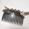 Arco de cabelo clipe feminino coreano simples strass onda ameixa cartão de cabelo adulto lavagem pressão cabelo cinto antiderrapante grampo dentado arco de cabeça