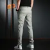 Calças Jogger Cargo Masculinas Casuais Diárias para Uso Externo, Caminhada, Escalada, Pesca, Slim Fit, Tecido de Seda Gelada, Roupa de Trabalho, Calças de Marca