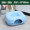 Ninho de Gato Personalizado Túnel Donut para Todas as Estações, Ninho de Gato Semi-Fechado, Removível e Lavável, Ninho de Feltro de Camada Dupla para Gatos