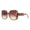 Nuevas gafas de sol cuadradas de gran tamaño con colores vanguardistas, estilo europeo y americano, gafas de sol sencillas de moda para celebridades de Internet y comercio exterior.