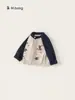 Ropa para Niños Bangxuan Prendas de Punto para Niñas Nuevo Dibujo Animado Lindo Ropa de Lana para Niños Bloques de Color Tops para Niños Pequeños