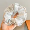 Gomas para el Cabello de Niña Gomas para el Cabello Intestino Grueso Estilo Coreano Gomas para el Cabello con Lazo Gomas Elásticas Duraderas de Alta Gama para Niñas