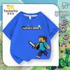 Camiseta de Minecraft 2026 para Niños y Niñas, Ropa de Verano de Manga Corta con Merchandising de Minecraft Steve para Niños Mayores