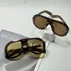 Nuevas Gafas de Sol Ojo de Sapo de Montura Grande, Gafas de Sol Personalizadas, Gafas Retro Europeas y Americanas, Anti-UV, Gafas de Sol de Moda de Alta Gama para Mujer