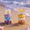 Pal Little Wish Caixa Surpresa de Energia Garrafa de Desejos de Pedra de Cristal Figura de Gatinho Giratório Presente