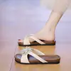 Sandálias Rasteirinhas Fogos de Artifício com Strass Estilo Coreano para Mulheres, Novidade Verão 2026 Sandálias Slip-On Estilo Férias com Bico Quadrado