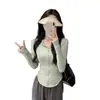 Ropa de Protección Solar Estilo Nuevo 2026 para Mujer, Ropa de Protección Solar Casual para el Día a Día, Cardigan Versátil Transpirable Anti-UV de Seda de Hielo para Verano
