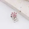 2025 Estilo Panjia Duola Estilo de Lujo Accesible Pulsera de Seis Colores con Diamantes de Gato y Agujero Grande Separado Cuentas para Joyería DIY