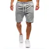 Pantalones Cortos Casuales de Verano para Hombre Pantalones de Cuarto Pantalones Deportivos Moda Color Sólido Cintura Elástica Pantalones Cortos para Correr Fitness
