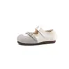 Zapatos de vestir individuales para niñas lindas, nuevos zapatos de cuero de gamuza para niños de primavera y otoño, zapatos Mary Jane para niños pequeños, zapatos de princesa para niñas color verde oliva
