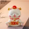Figura Creativa Linda de Maneki-neko con Cabeza Oscilante Decoración para Escritorio de Oficina en Casa Artesanía de Resina Recuerdo Regalo