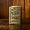 Isqueiro de Querosene Jack Daniel's Vintage Bronze Embutido À Prova de Vento Metal Colecionável Presente Criativo Personalizado