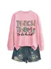 Ensinar a ser Amazon eBay comércio exterior transfronteiriço moda versátil feminina outono inverno moletom camisa base
