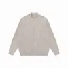 Yidao Vintage 2026 Coleção Outono Nova: Suéter Cardigan com Gola Alta e Zíper Estilo Old Money para Homens, Tricô Geométrico Texturizado