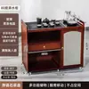 Mesa de Chá Pequena Móvel para Casa Mesa de Chá Madeira Maciça Carrinho de Chá Chaleira de Água Armário de Chá Integrado com Rodas Mesa Lateral de Chá Bandeja de Chá Kung Fu