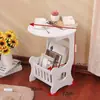 Mesa cuadrada de balcón estilo europeo, mesa de centro, mesita de noche de dormitorio, mesa redonda pequeña, mesa de centro redonda, mesa auxiliar lateral de sofá para sala de estar