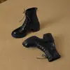 Versión de piel~ Botas estilo Martin de suela gruesa para mujer, estilo británico, nuevo modelo 2026, de tacón alto, botines muy estilosos con tacones gruesos, botas que estilizan