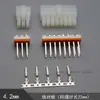 Conector de Pino para Controlador de Bateria de Carro, Conector de Pino de Linha com Passo de 4,2 mm, Comprimento do Pino 22 mm, Soquete Conector de Linha Dupla