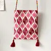 Bolsa para Teléfono Móvil de Tela Pequeña Cruzada, Hecha a Mano, Personalizada, de Nicho, Estilo Nacional, Arte Étnico de Xinjiang, Nueva Colección Primavera Verano 2025