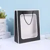 Saco para Presente de Aniversário, Formatura, Dia dos Namorados, Grande Janela, Buquê, Saco Transparente para Flores, Caixa de Presente, Bolsa de Mão