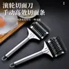 Corte Manual de Macarrão de Aço Inoxidável para Casa Novo Transfronteiriço Cortador de Macarrão com Rolo Doméstico Cortador de Macarrão