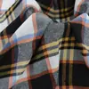 Tela de Cuadros Otoño e Invierno de 225g, Tela de Cuadros de Poliéster-Algodón Cepillado de Hilo Teñido de 7 Count, Adecuada para Camisas, Decoraciones de Cojines y Manteles