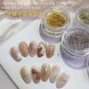 Arte de Uñas de Celebridad de Internet Abusiva Línea Fina Dorada y Plateada Línea de Seda Joyería Línea de Bambú Línea Metálica Decoración de Uñas de Fototerapia Nuevo Estilo Japonés