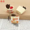 Salsa de Chocolate Galletas de Dedo Juguete de Comida Aceite Goteando Pegamento de Crema DIY Manualidades de Resina Funda de Teléfono Colgante Adorno