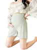 Ropa de maternidad para verano, leggings de maternidad finos, ajustables, adecuados para usar como prenda exterior, de cintura alta, anti-exposición, shorts de maternidad talla grande para el embarazo