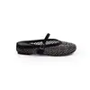 Versión de Piel de Oveja del Mismo Estilo, Sandalias Mary Jane de Tirante Único con Calados de Pedrería y Red para Mujer, Nuevas para Primavera/Verano 2026