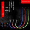 Novo fluxo de produto Meilan fluxo vermelho deslumbrante fluorescente anzol farpado anzol a granel anzol explosivo anzol equipamento de pesca atacado