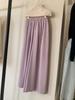 Conjunto de Roupa de Verão Coreana Dongdaemun Simples Elegante de Alta Qualidade com Regata de Alça Decote V para Mulheres + Calça de Cintura Alta com Efeito Emagrecedor de Perna Larga