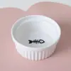 Tigela Dupla Cerâmica para Gatos, Tigela de Água com Proteção de Pescoço, Boca Inclinada Elevada, Tigela de Comida para Gatos, Tigela de Água, Tigela para Pets, Acessórios para Pets