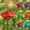 Comedero de Flores y Pájaros Creativo para Exteriores Transfronterizo, Estaca Metálica de Flor para Jardín Dispensador de Agua, Adorno Decorativo para Jardinería