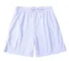 2024 Novo Verão Treino Seda Gelada Solto Versátil Moda Casual Confortável Esporte Calça Casual Lisa de Cinco Pontos