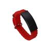 Pulsera deportiva de acero inoxidable y titanio con correa de silicona marina sencilla y logotipo personalizable para hombre y mujer.