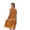 Nuevo Vestido de Noche de Modal Rayón para Mujer, Patchwork de Encaje, Color Sólido, Hombro Ancho, Colección Primavera/Verano 2026