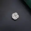 Novo Suporte de Flor Oco DIY Galvanizado Tampa de Flor Acessórios de Grampo de Cabelo Estilo Antigo Coração de Flor Pequeno Material para Grampo de Cabelo Fabricante Atacado
