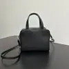 Bolsa Quadrada Pequena Ray Estilo Minimalista, Bolsa de Mão Simples em Couro Genuíno, Bolsa de Ombro Transversal, Bolsa para Câmera em Formato de Tofu