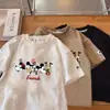 Nuevas Camisetas de Algodón de Manga Corta Lindas de Verano para Niños y Niñas, Camisetas Delgadas con Estampado de Dibujos Animados para Niños, Tops Exteriores, Camisetas Interiores