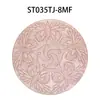 Nuevo Posavasos de Mesa Dorado Estampado con Diseño Hueco de Mariposa, Mantel y Posavasos de PVC Dorado Estampado Impermeable Resistente al Aceite con Aislamiento Térmico, Venta al por Mayor de Manteles y Posavasos de Gama Alta