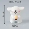 Musgo Micro Paisaje Creativo Lindo Perro Blanco Dibujos Animados Cachorro Decoraciones Accesorios Mini Coche Escritorio Pequeños Adornos