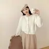 Cárdigan de Punto de Terciopelo Imitación de Visón de Gama Alta Otoño e Invierno Nuevo Estilo Estilo Suave Suéter de Botones de Perla Top para Mujer Holgado y Perezoso Exterior