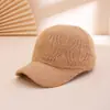 Novos Chapéus de Outono e Inverno para Mulheres, Bonés de Basebol de Imitação de Visom, Boinas Quentes e da Moda, Lazer ao Ar Livre, Chapéus Versáteis e Tendência