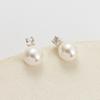 Aretes clásicos de perlas Diana aguja de plata 925 temperamento nicho aretes de circonita de alto sentido socialité aretes de otoño e invierno para mujer